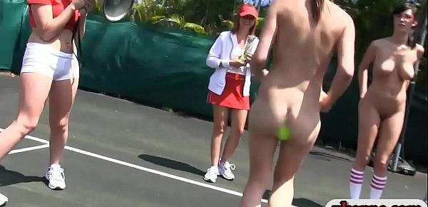  Nasty pledges make out with the sisters in tennis field
